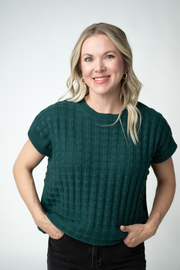 WAREHOUSE ONLY Kelly Knitted Top - Evergreen