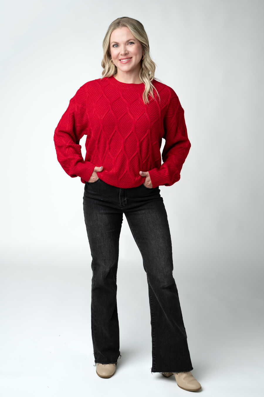 WAREHOUSE ONLY Carson Pullover - Red