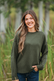 WAREHOUSE ONLY Gianna Pullover Sweater - Olive