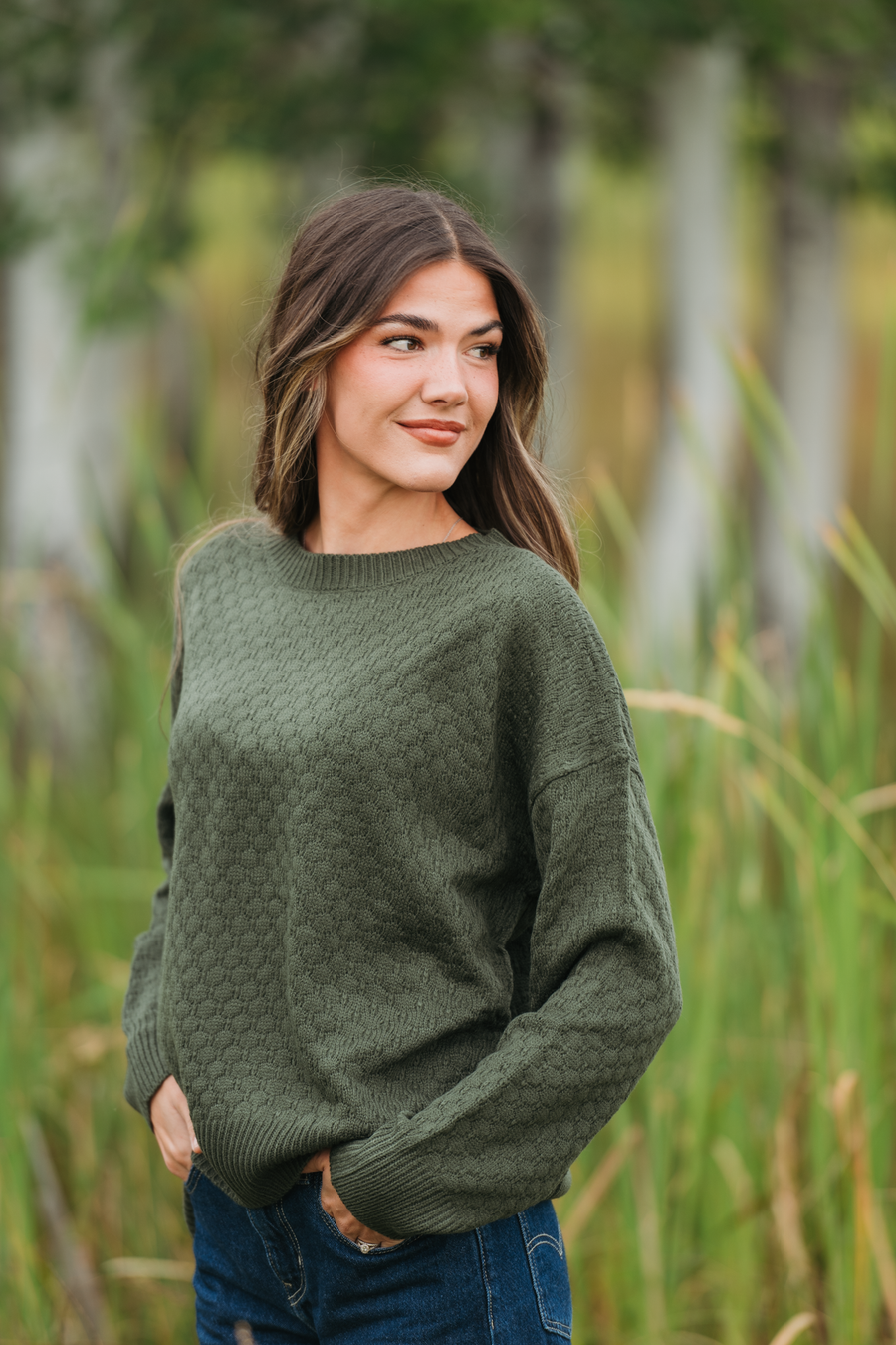 WAREHOUSE ONLY Gianna Pullover Sweater - Olive