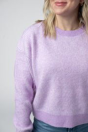 WAREHOUSE Josie Cozy Crew Sweater - Lavender