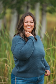 WAREHOUSE ONLY Gianna Pullover Sweater - Teal