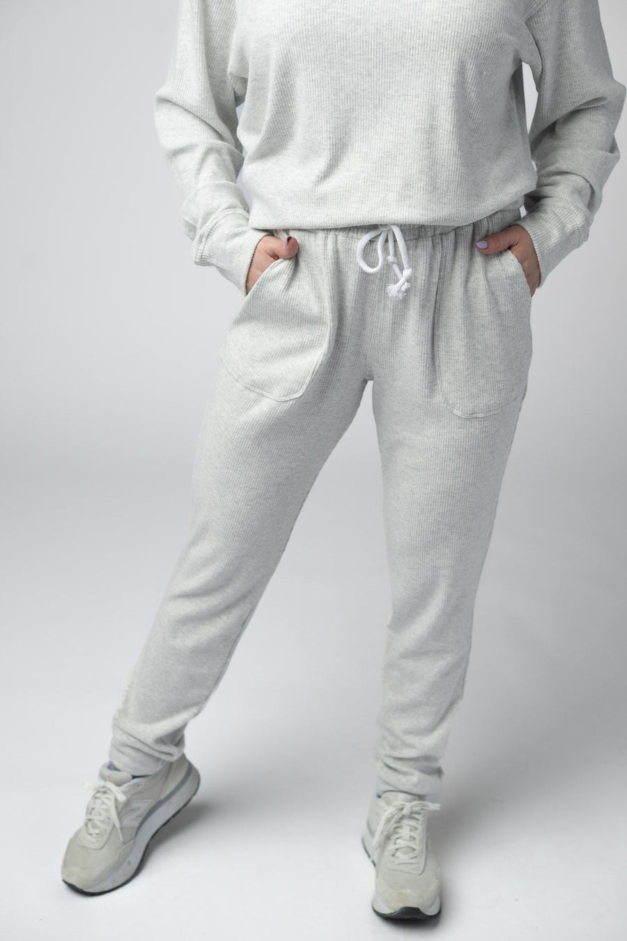 WAREHOUSE Corrine Joggers - Light Grey