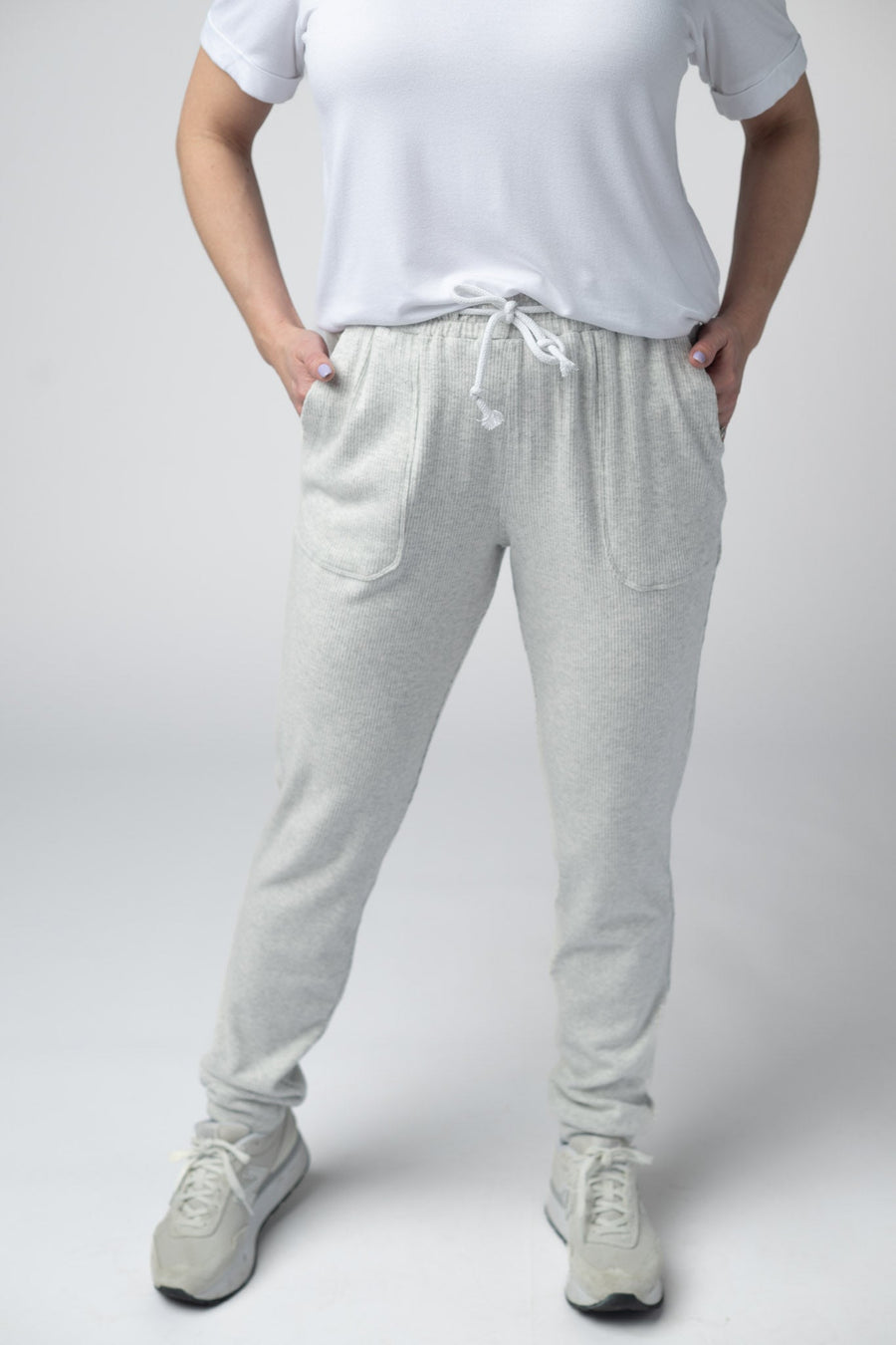 WAREHOUSE Corrine Joggers - Light Grey