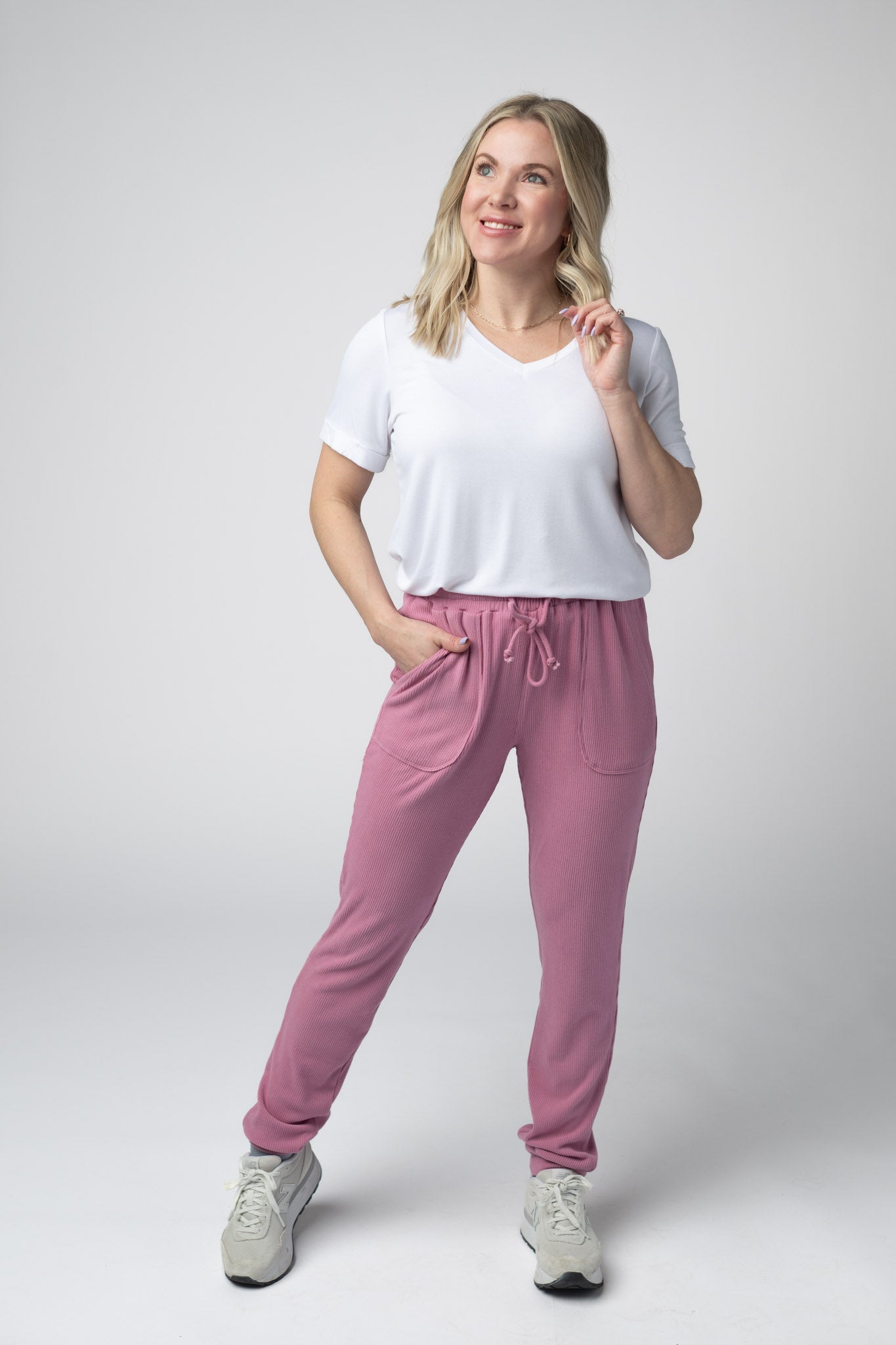 WAREHOUSE Corrine Joggers - Rose