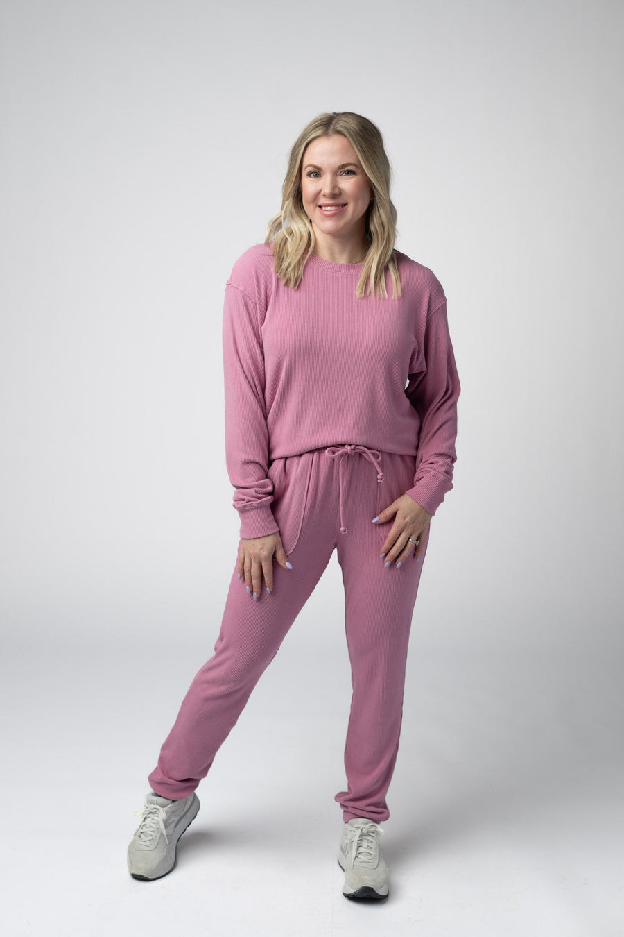 WAREHOUSE Corrine Joggers - Rose