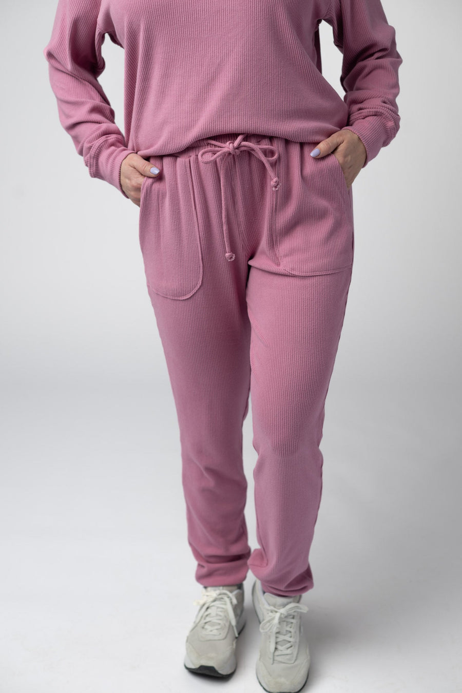 WAREHOUSE Corrine Joggers - Rose