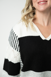 WAREHOUSE ONLY Monochrome Colorblock Hoodie