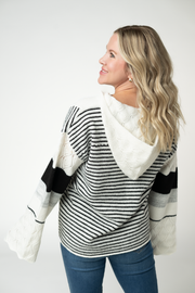 WAREHOUSE ONLY Monochrome Colorblock Hoodie