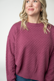 WAREHOUSE ONLY Gianna Pullover Sweater - Raspberry