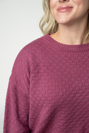 WAREHOUSE ONLY Gianna Pullover Sweater - Raspberry