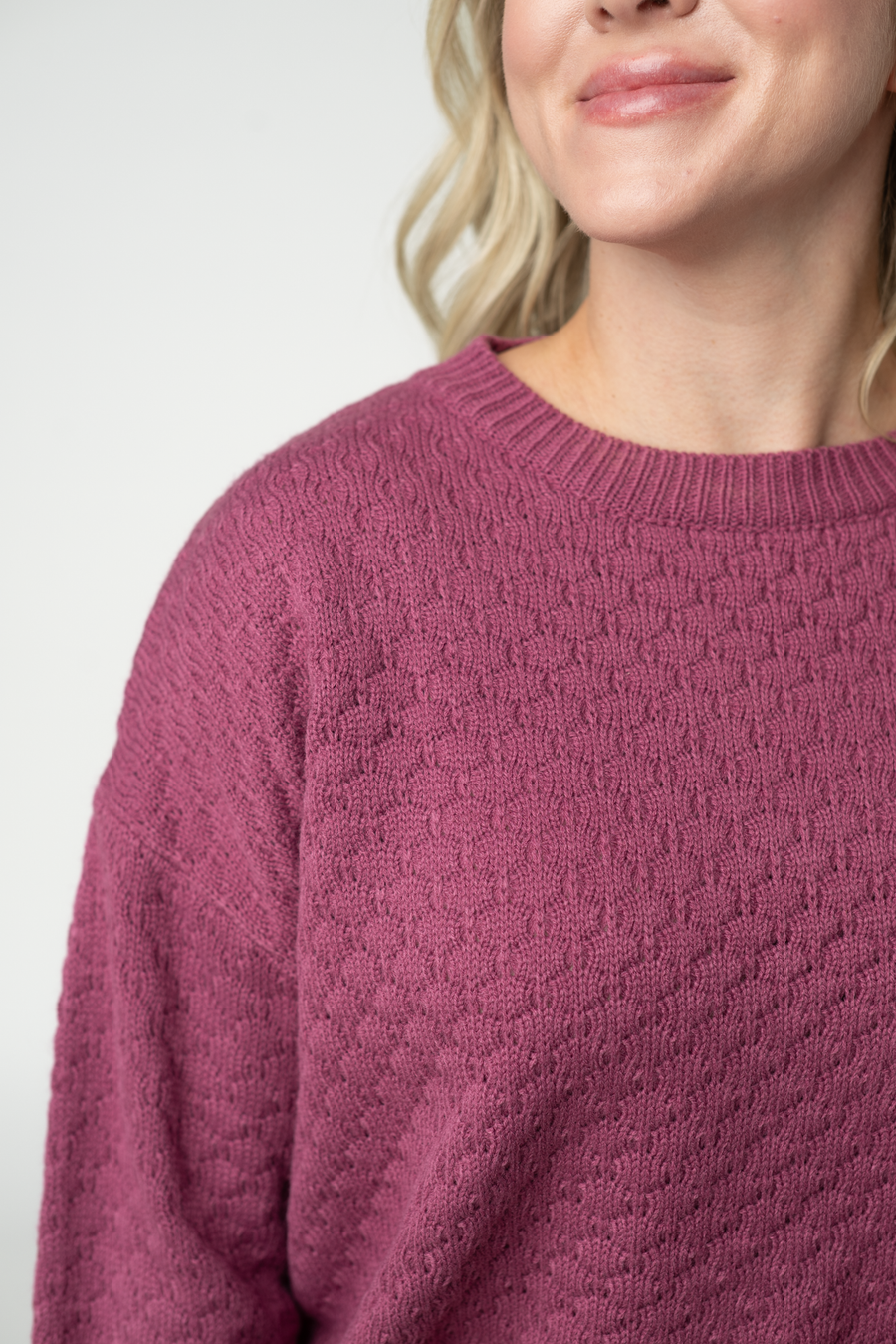 WAREHOUSE ONLY Gianna Pullover Sweater - Raspberry