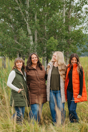 WAREHOUSE ONLY Harlow Long Vest - Pumpkin