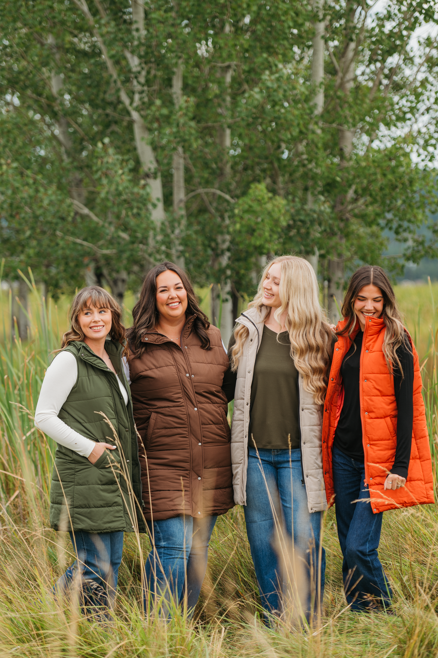 WAREHOUSE ONLY Harlow Long Vest - Pumpkin