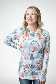 WAREHOUSE ONLY Blair Long Sleeve Top - Winter Gnome