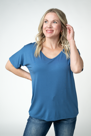 WAREHOUSE ONLY Chloe Cozy Top - Winter Blue