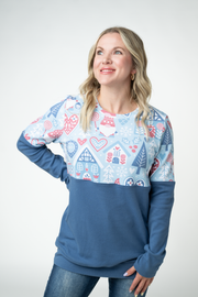 WAREHOUSE ONLY Natalie Pullover - Winter Gnome and Blue