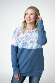 WAREHOUSE ONLY Natalie Pullover - Winter Gnome and Blue