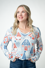 WAREHOUSE ONLY Larissa Long Sleeve - Winter Gnome