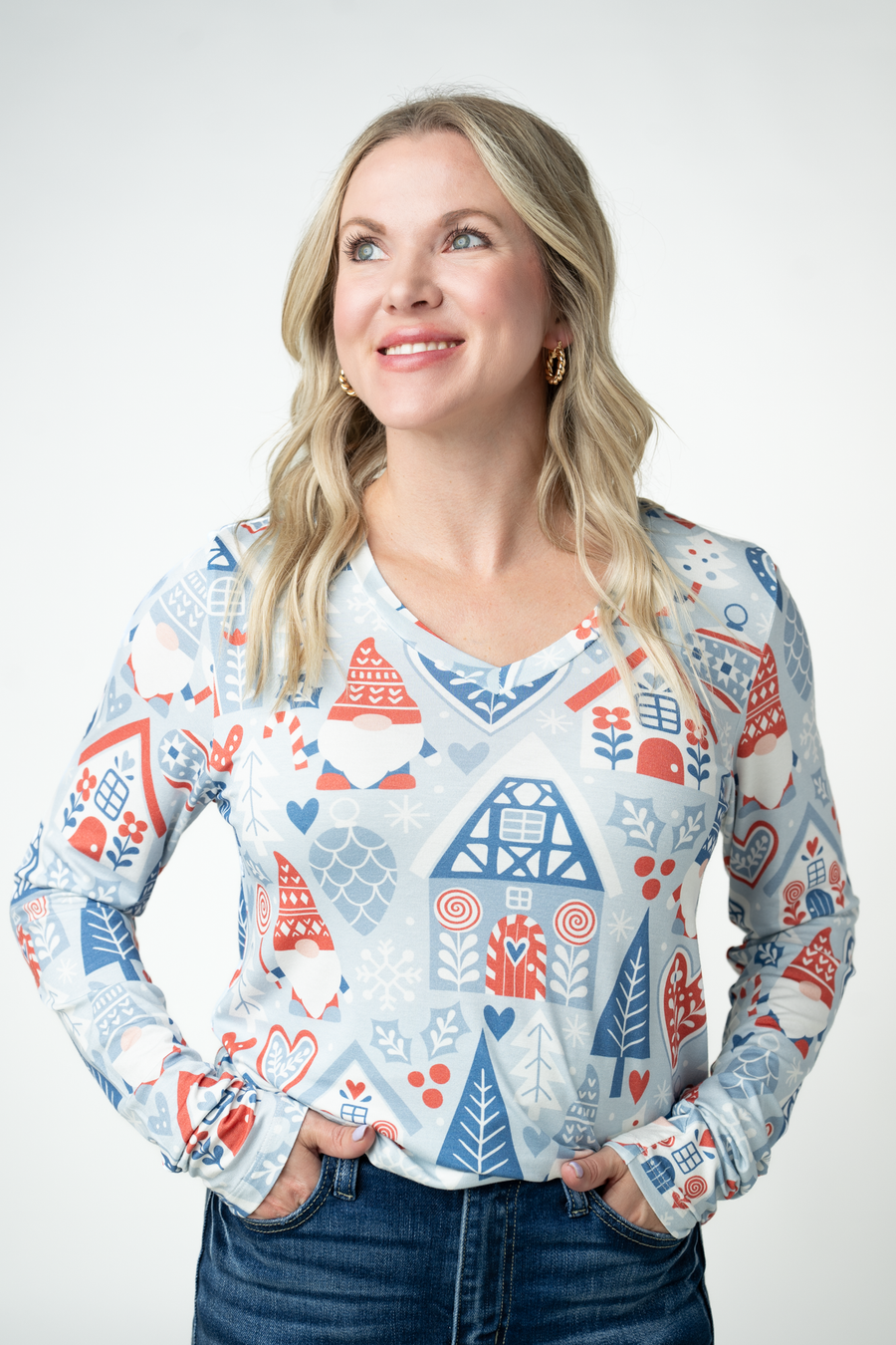 WAREHOUSE ONLY Larissa Long Sleeve - Winter Gnome