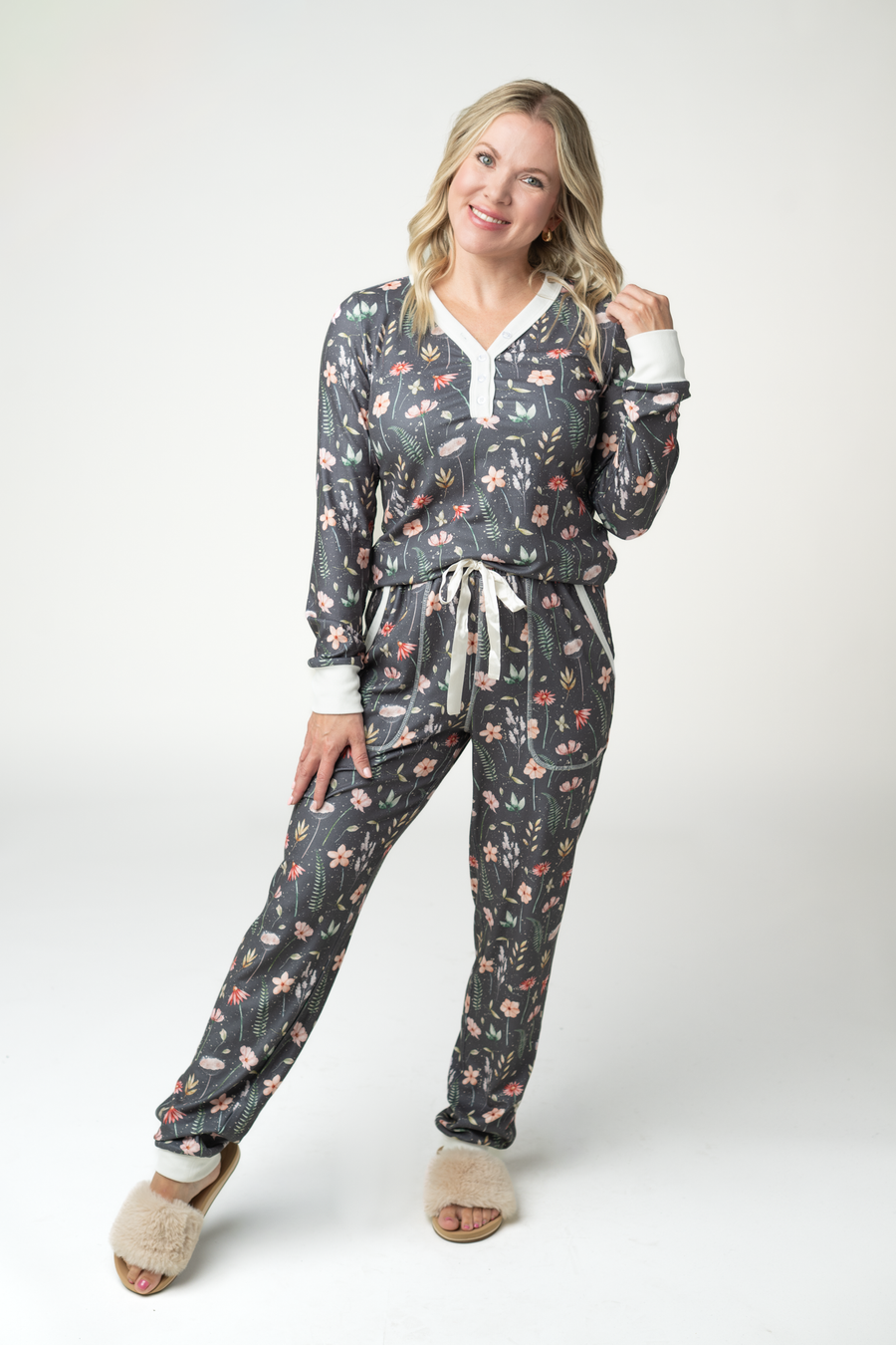 WAREHOUSE ONLY Cozy Pajama Set - Wildflower Meadow
