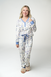 WAREHOUSE ONLY Cozy Pajama Set - Olive Meadow