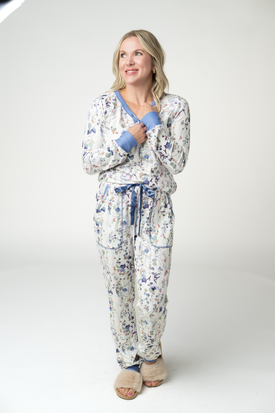 WAREHOUSE ONLY Cozy Pajama Set - Olive Meadow