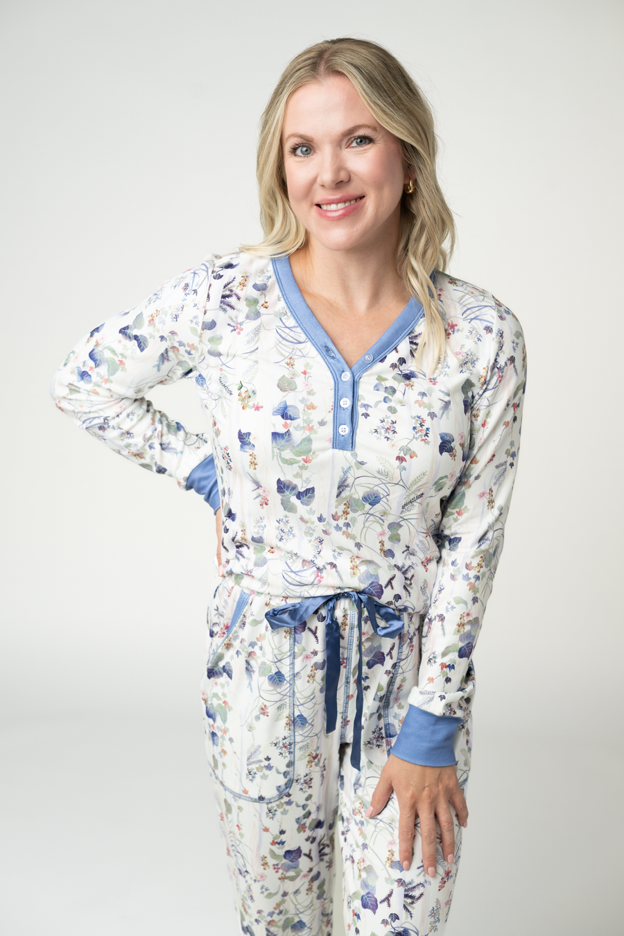 WAREHOUSE ONLY Cozy Pajama Set - Olive Meadow