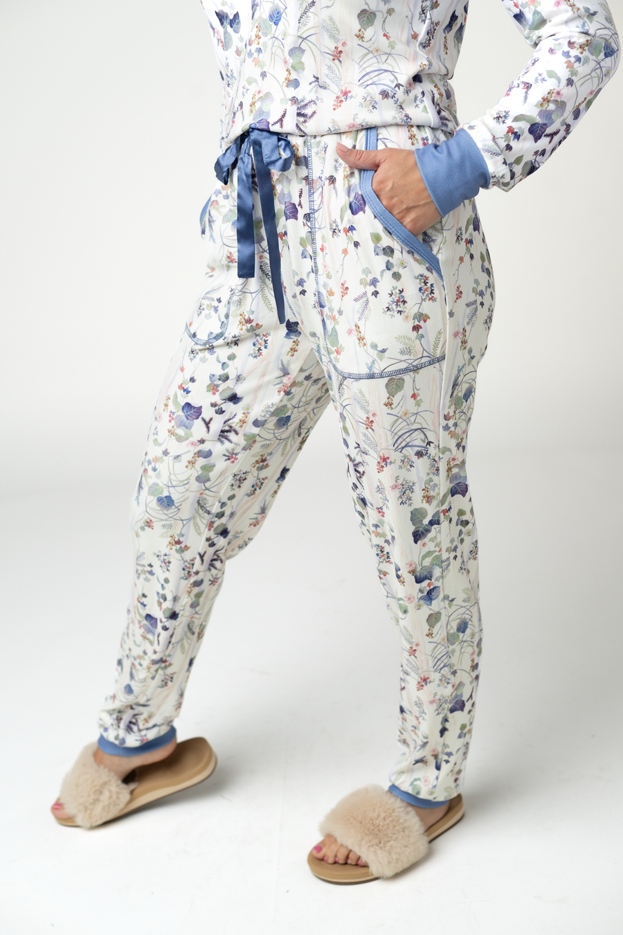 WAREHOUSE ONLY Cozy Pajama Set - Olive Meadow