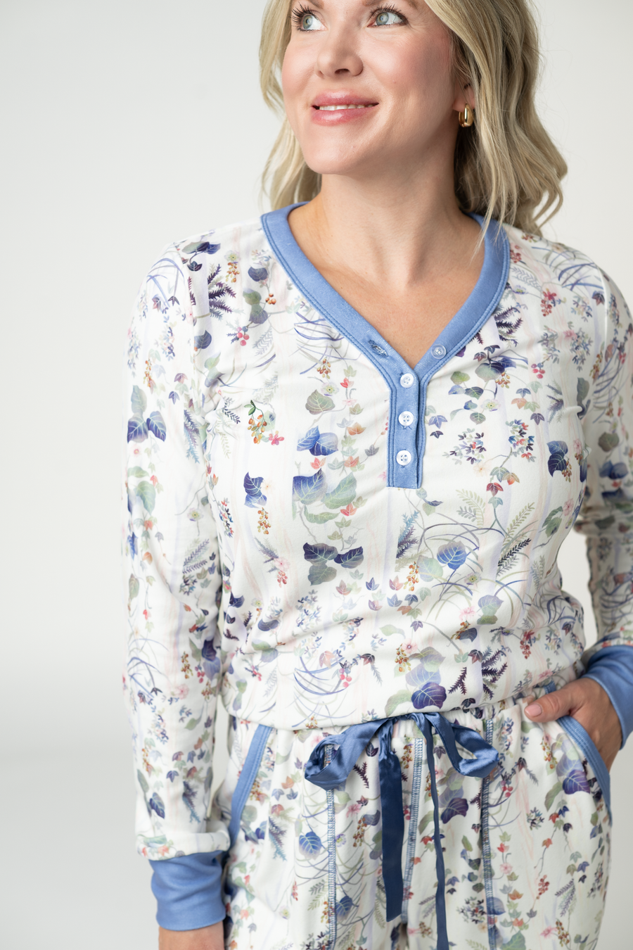 WAREHOUSE ONLY Cozy Pajama Set - Olive Meadow