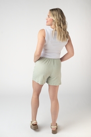 WAREHOUSE ONLY Candice Crinkle Shorts - Light Green FINAL SALE