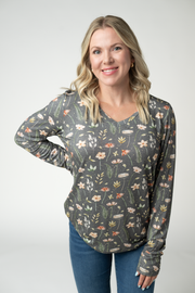 WAREHOUSE ONLY Larissa Long Sleeve - Wildflower Meadow