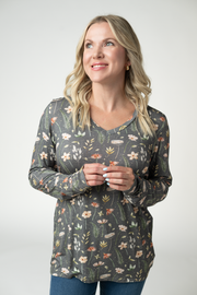 WAREHOUSE ONLY Larissa Long Sleeve - Wildflower Meadow