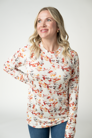 WAREHOUSE ONLY Blair Long Sleeve Top - Autumn Watercolor