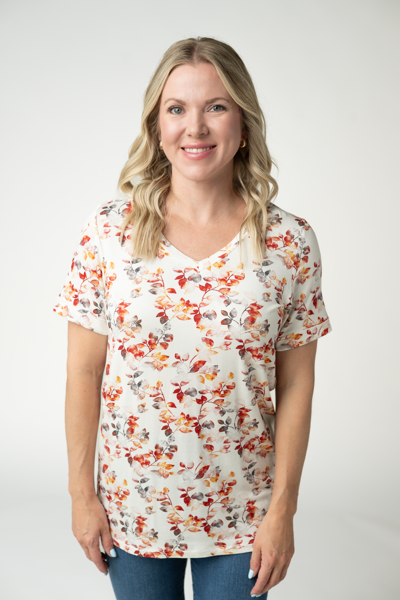 WAREHOUSE ONLY Sophie Top - Autumn Watercolor