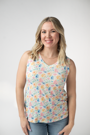 WAREHOUSE ONLY Noelle Tank - Petal Gardens FINAL SALE