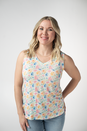 WAREHOUSE ONLY Noelle Tank - Petal Gardens FINAL SALE