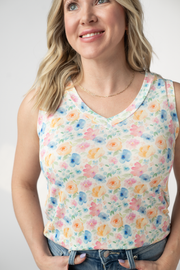 WAREHOUSE ONLY Noelle Tank - Petal Gardens FINAL SALE