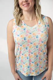 WAREHOUSE ONLY Noelle Tank - Petal Gardens FINAL SALE