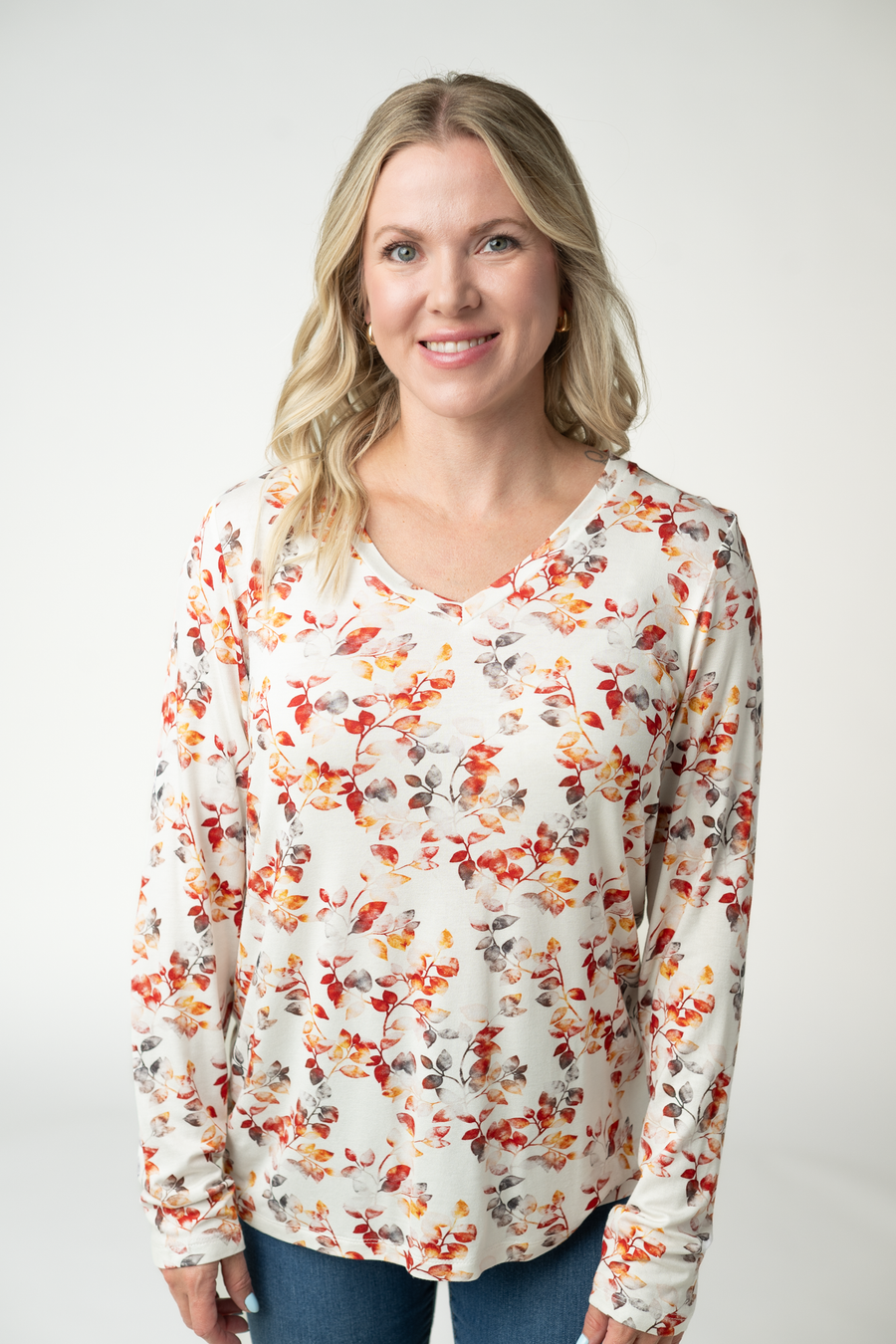 WAREHOUSE ONLY Larissa Long Sleeve - Autumn Watercolor