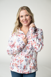 WAREHOUSE ONLY HalfZip Hoodie - Autumn Watercolor