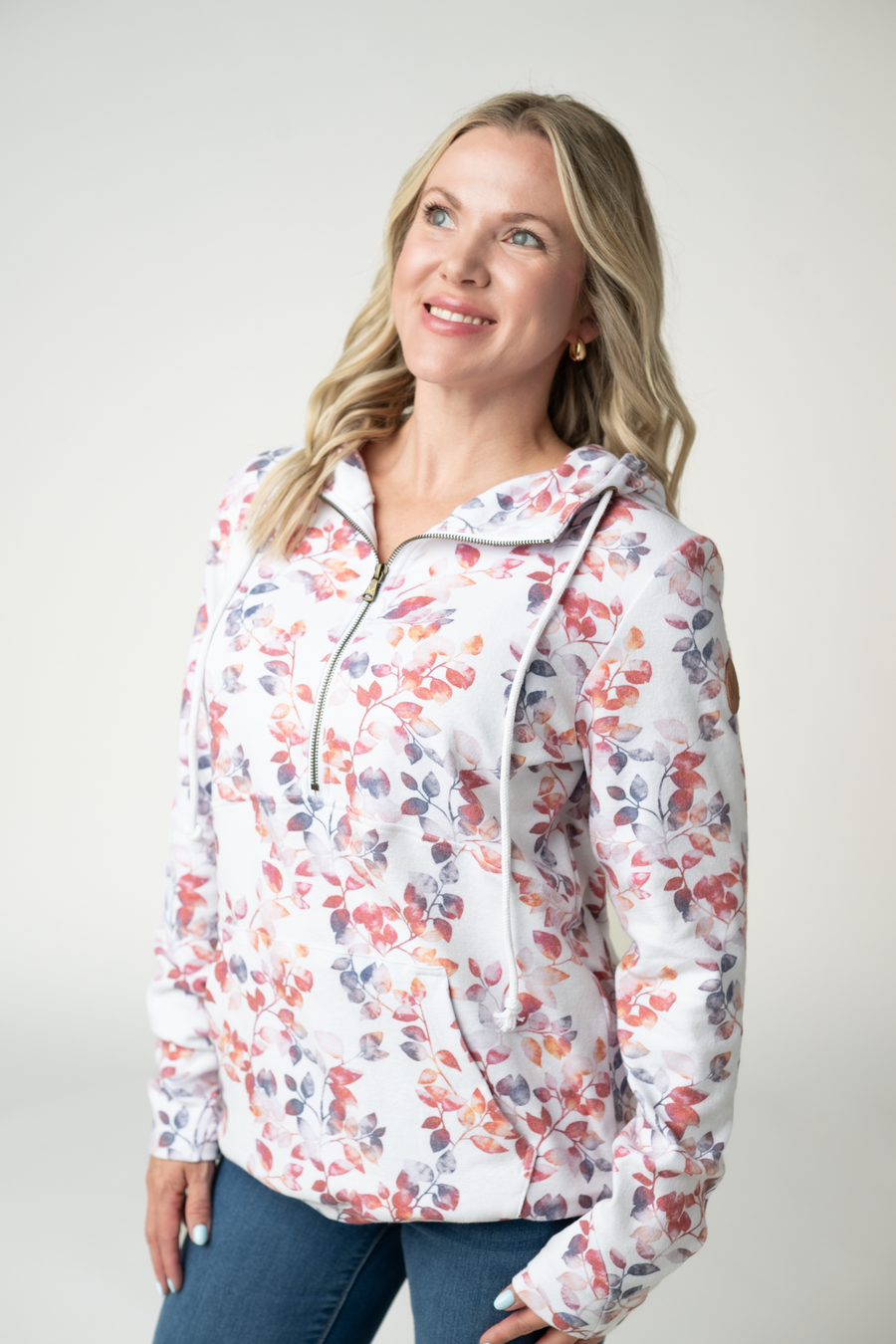 WAREHOUSE ONLY HalfZip Hoodie - Autumn Watercolor