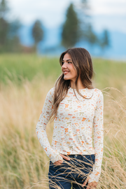 WAREHOUSE ONLY Blair Long Sleeve Top - Harvest Bows
