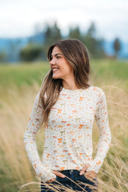 WAREHOUSE ONLY Blair Long Sleeve Top - Harvest Bows