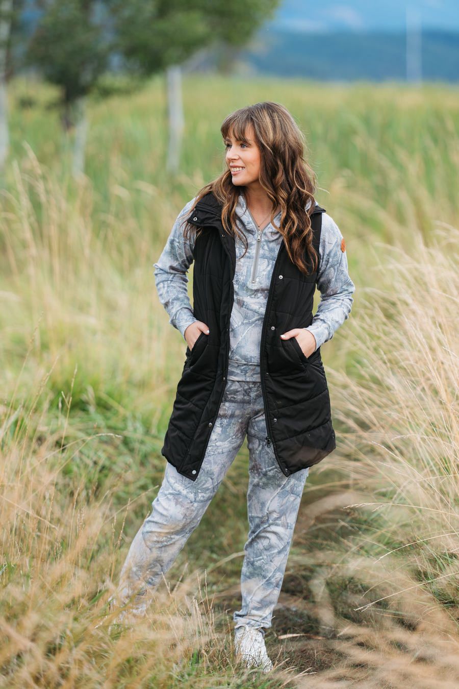 WAREHOUSE ONLY Harlow Long Vest - Black