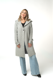 WAREHOUSE ONLY Lillian Long Hooded Cardigan - Grey