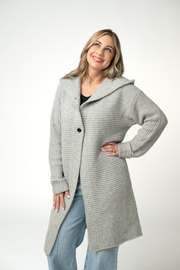 WAREHOUSE ONLY Lillian Long Hooded Cardigan - Grey