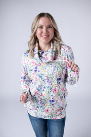 WAREHOUSE Soft Funnel Neck - Cottage Floral