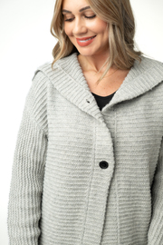 WAREHOUSE ONLY Lillian Long Hooded Cardigan - Grey