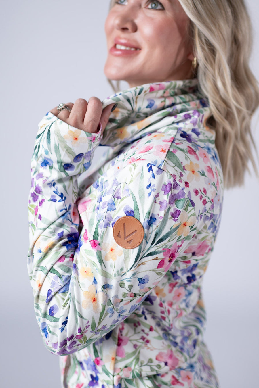WAREHOUSE Soft Funnel Neck - Cottage Floral